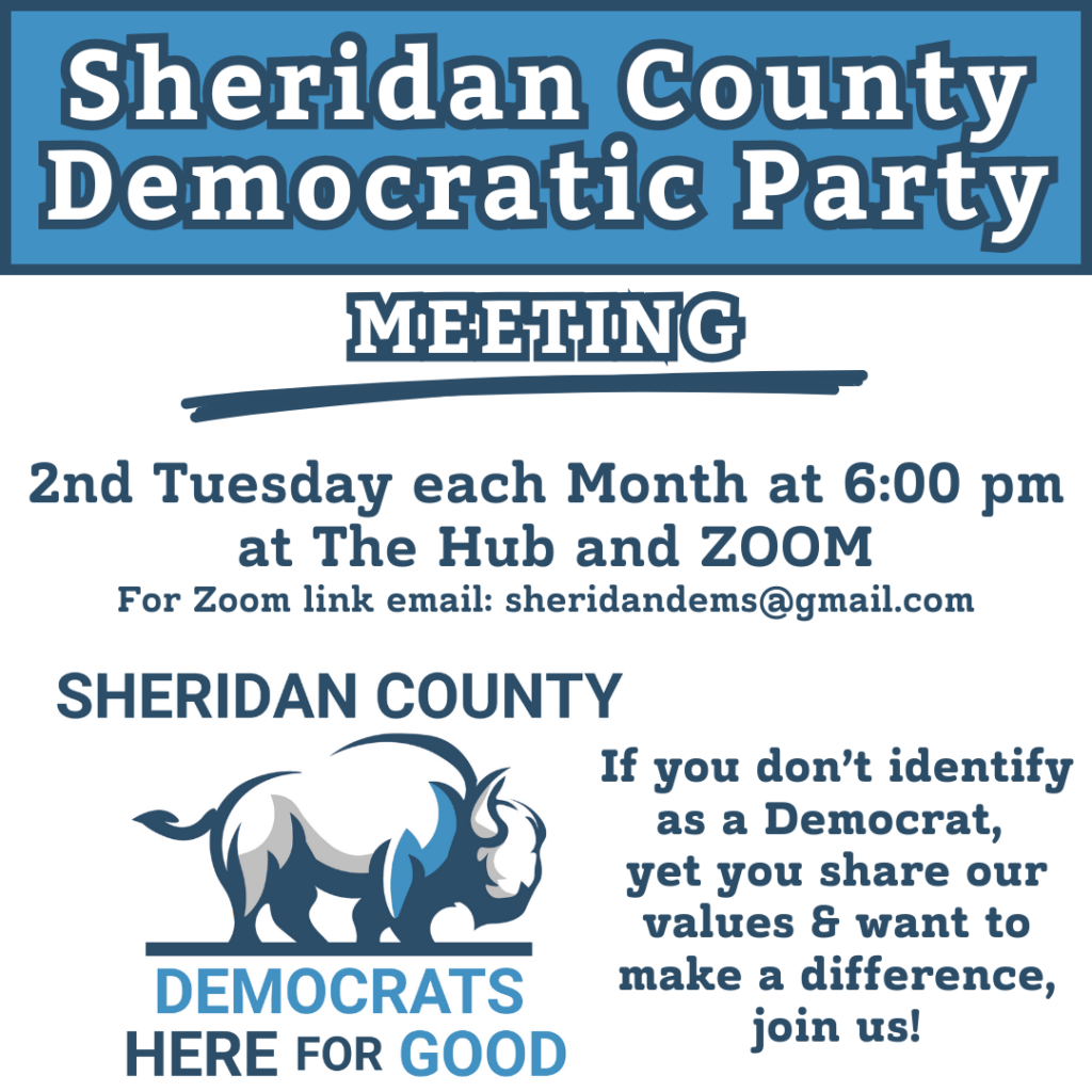 Sheridan Democrats Monthly Meeting