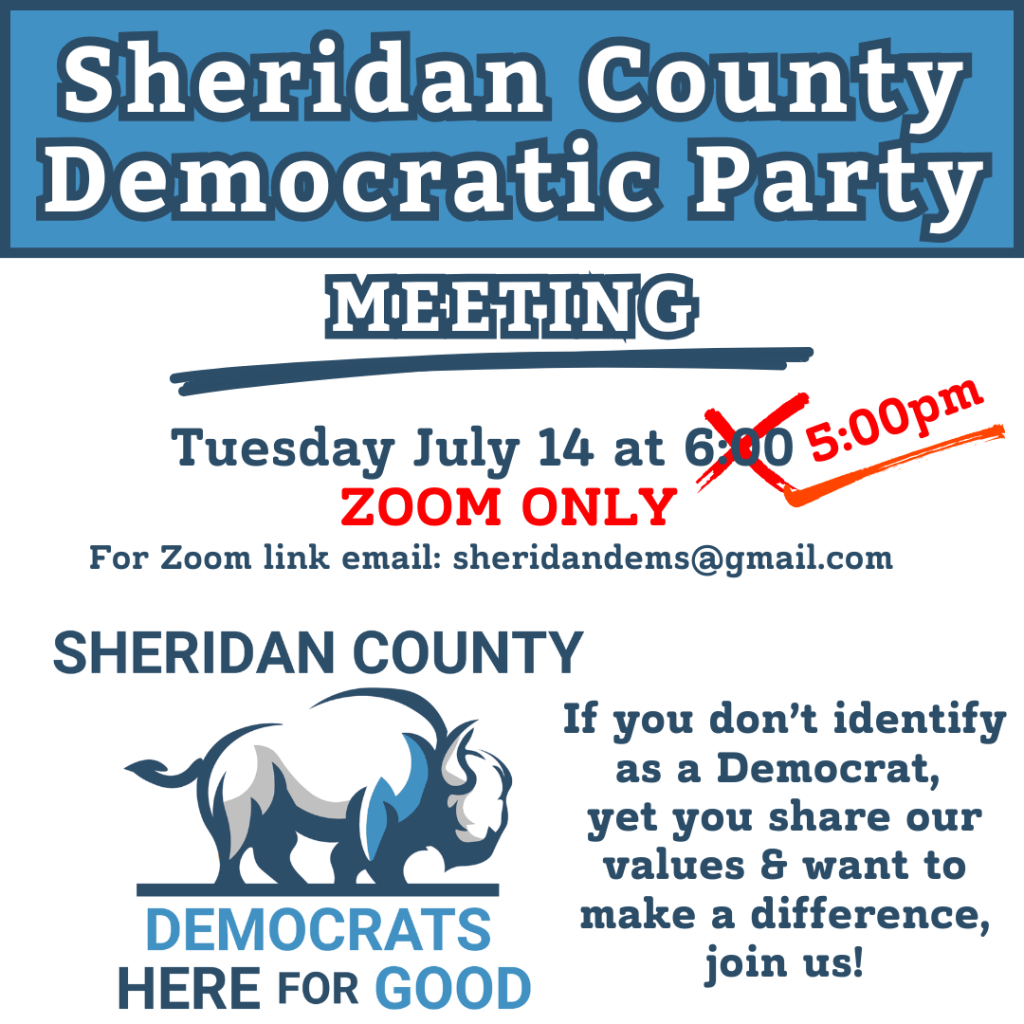 Sheridan Democrats Monthly Meeting